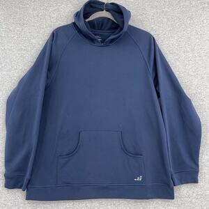 BCG Hoodie Sweatshirt Mens Medium Blue Long Sleeve Pockets Pullover Hooded